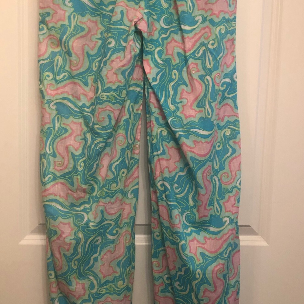 Lilly Pulitzer Seahorse Print Palazzo Pants - Picture 5 of 5